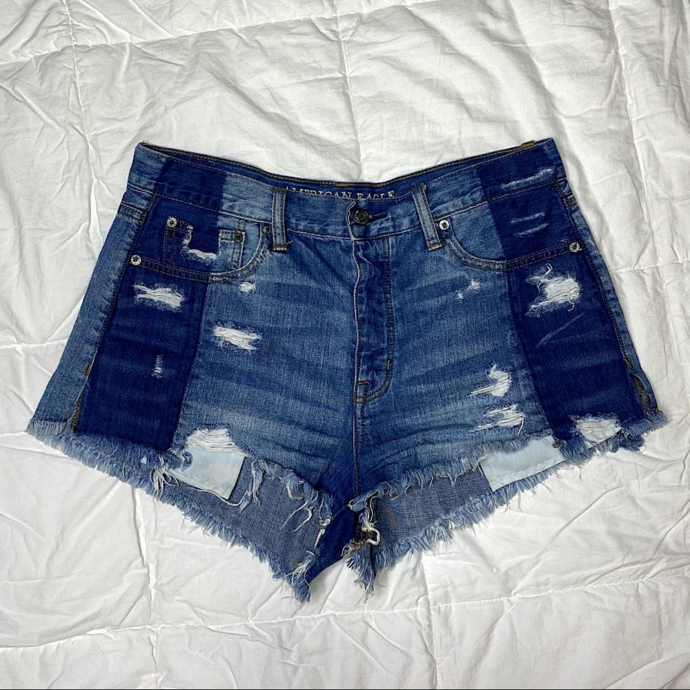 AE Distressed Jean Shorts